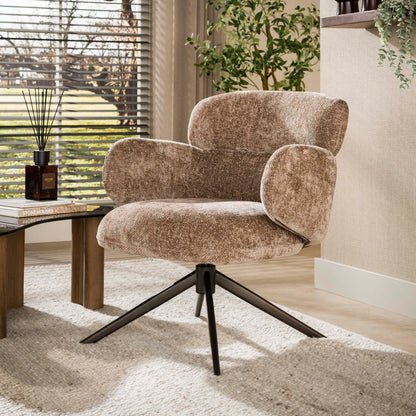 Sessel – drehbar – 69×72×77 cm – Hoven sand - braun | Modell N0294
