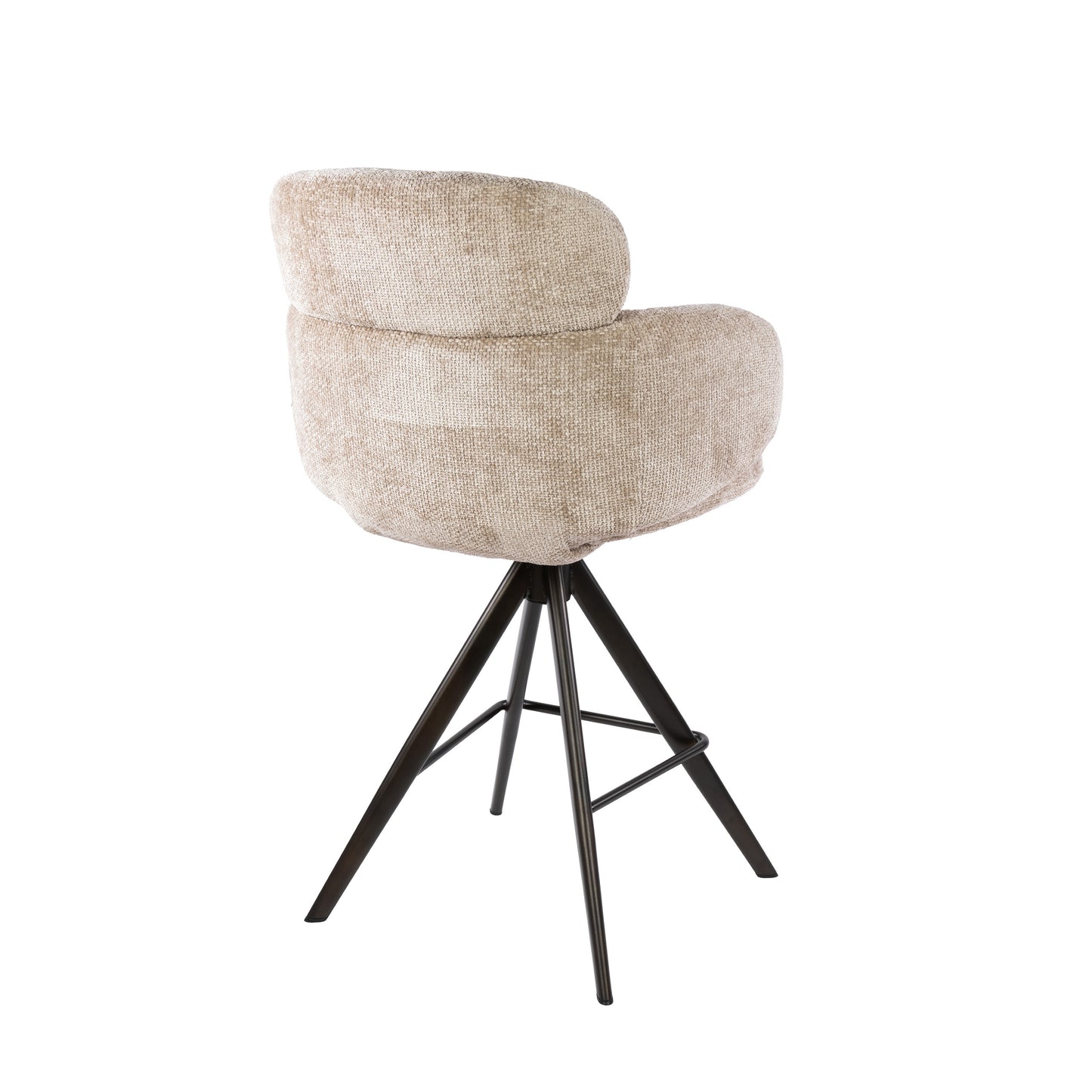 Barstuhl – drehbar 2-er pack – 60×60×98 cm – Hoven sand - braun | Modell N0295