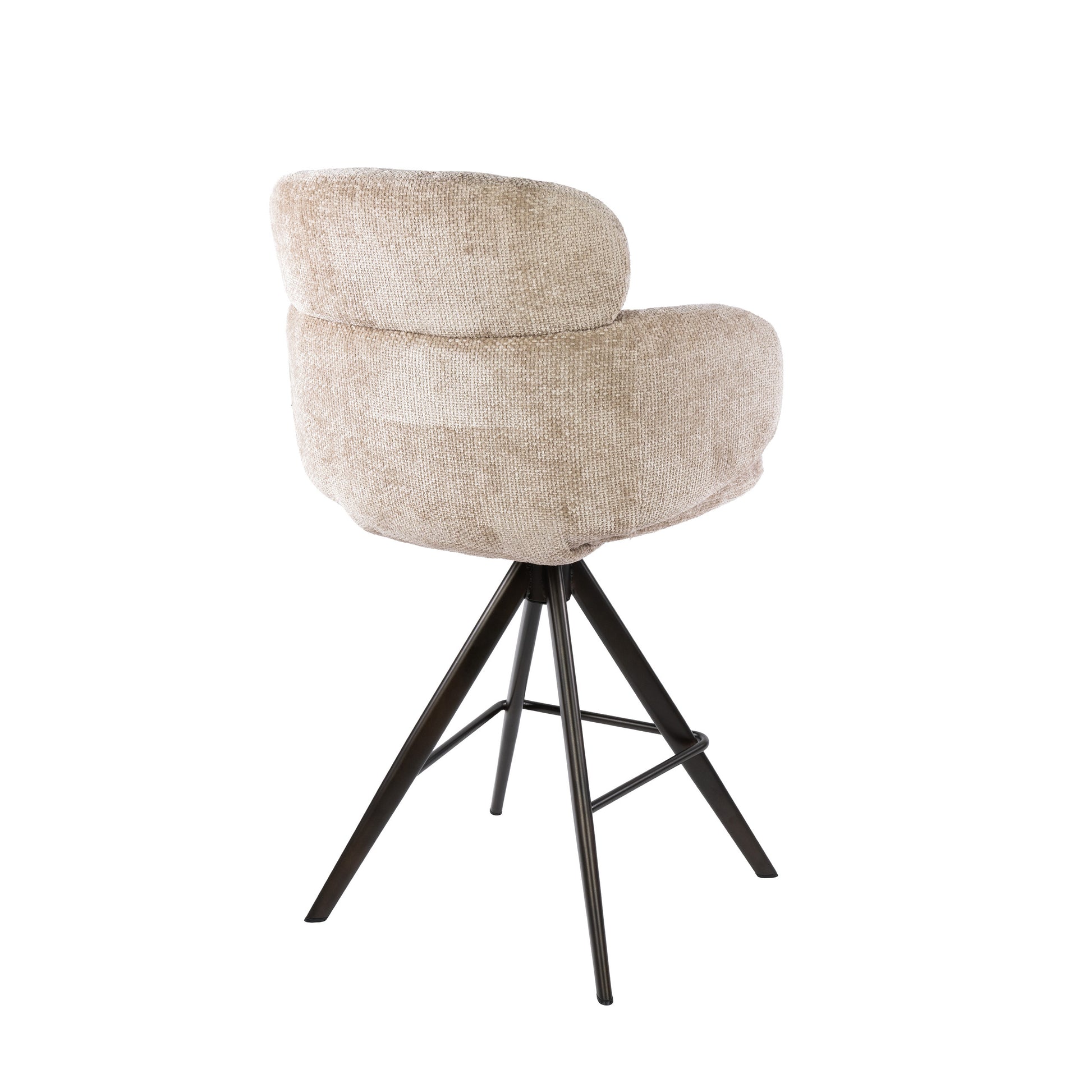 Barstuhl – drehbar 2-er pack – 60×60×98 cm – Hoven sand - braun | Modell N0295
