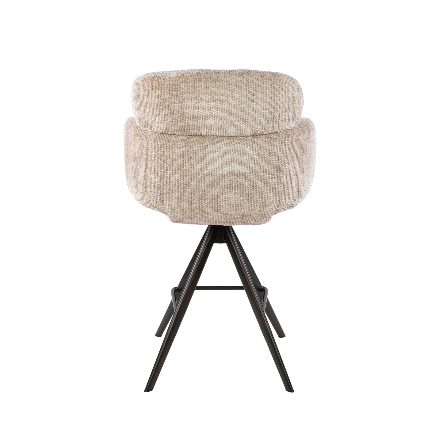 Barstuhl – drehbar 2-er pack – 60×60×98 cm – Hoven sand - braun | Modell N0295