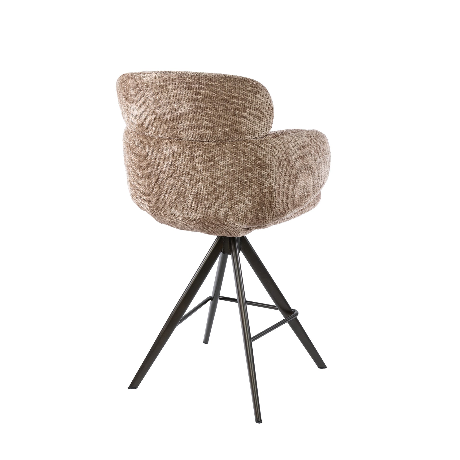 Barstuhl – drehbar 2-er pack – 60×60×98 cm – Hoven sand - braun | Modell N0295