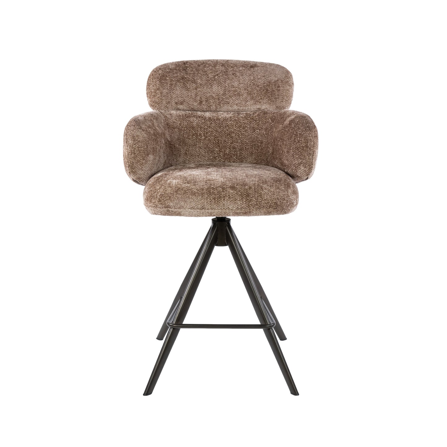 Barstuhl – drehbar 2-er pack – 60×60×98 cm – Hoven sand - braun | Modell N0295