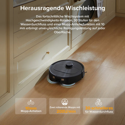 Roborock QV 35A Saugroboter Set (verbessert von Qrevo S) mit Multifunktionsdock (mit Staubsaugerbeutel*2 Stück)