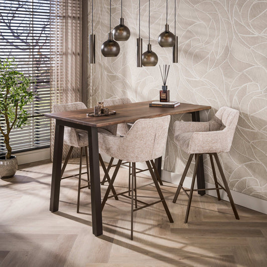 Bartisch – 147×80×92 cm – Massiv Akazie braun | Modell N0300
