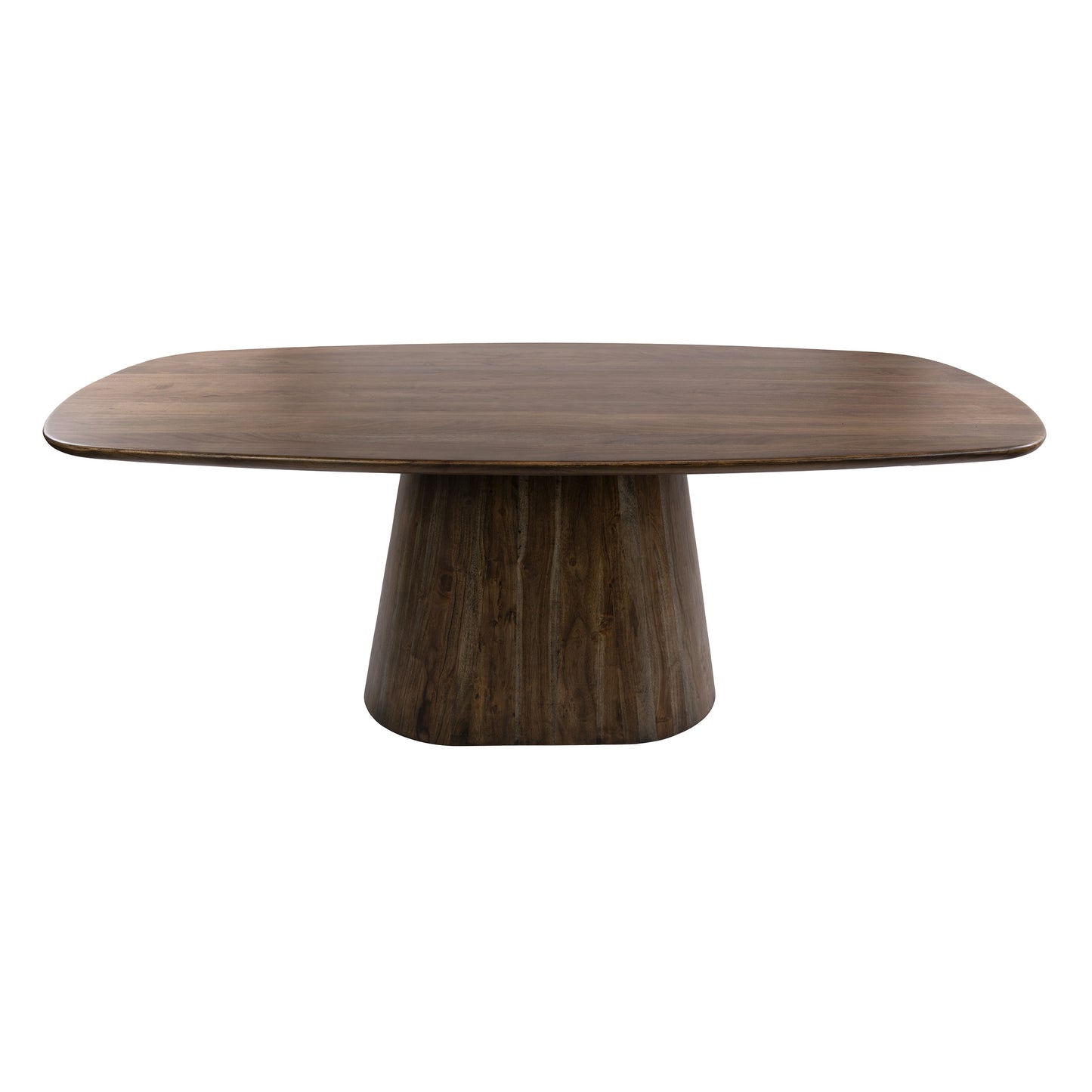 Esstisch – dänisch oval oval – 180×90×77 cm – Massiv Akazie braun | Modell N0302