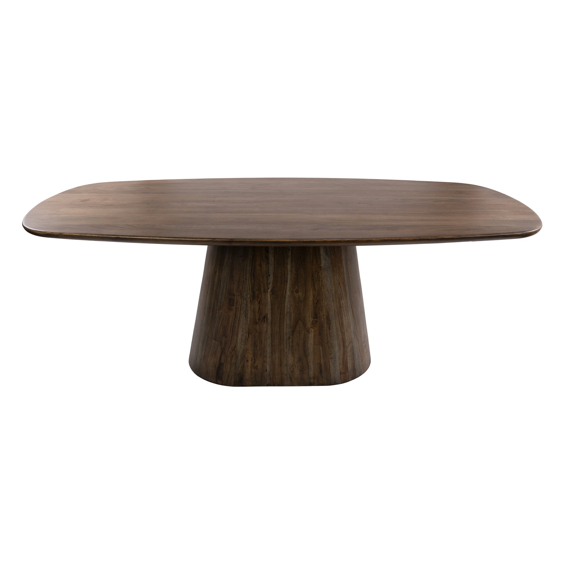 Esstisch – dänisch oval oval – 215×105×77 cm – Massiv Akazie braun | Modell N0303
