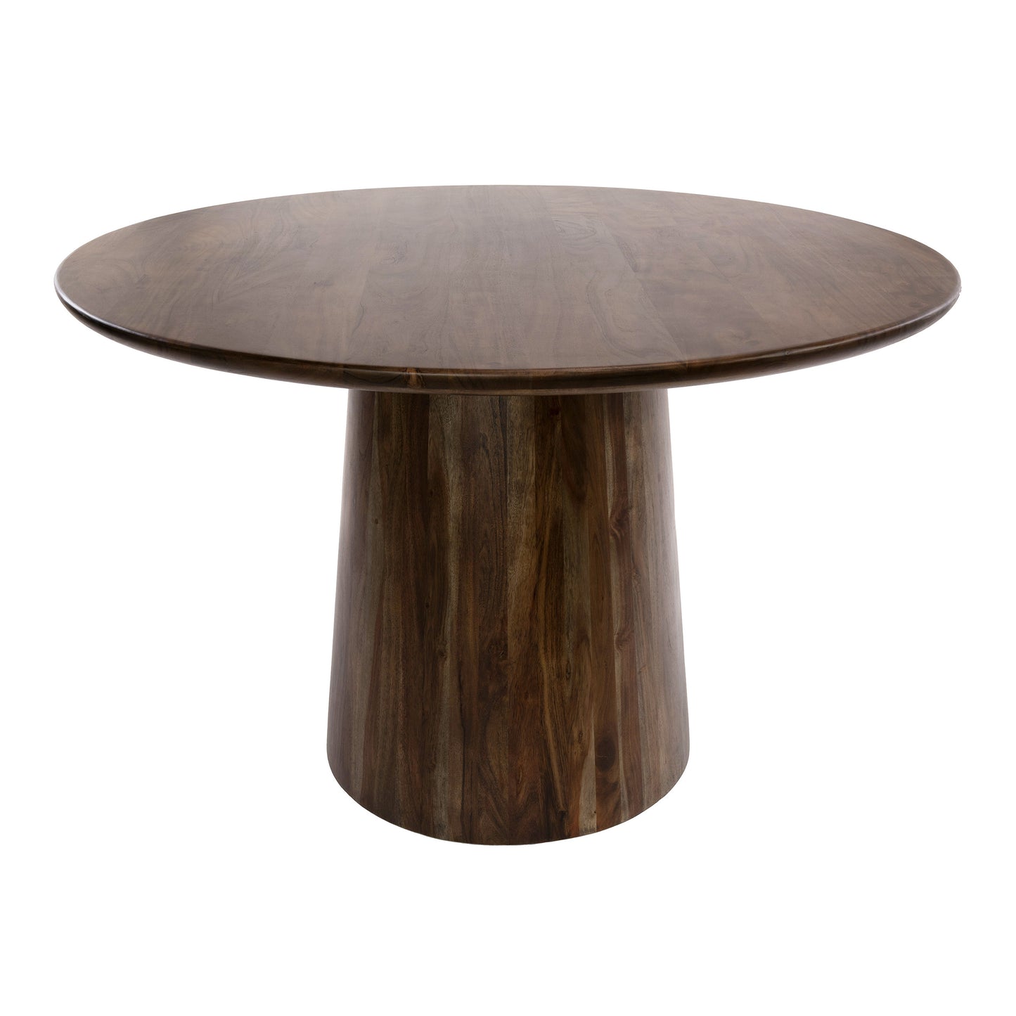 Esstisch – rund – 130×130×77 cm – Massiv Akazie braun | Modell N0304