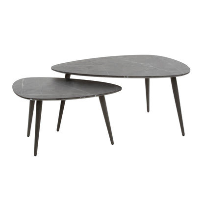 Couchtisch – 80×44×40 cm – 3D Melamin graphite | Modell N0307
