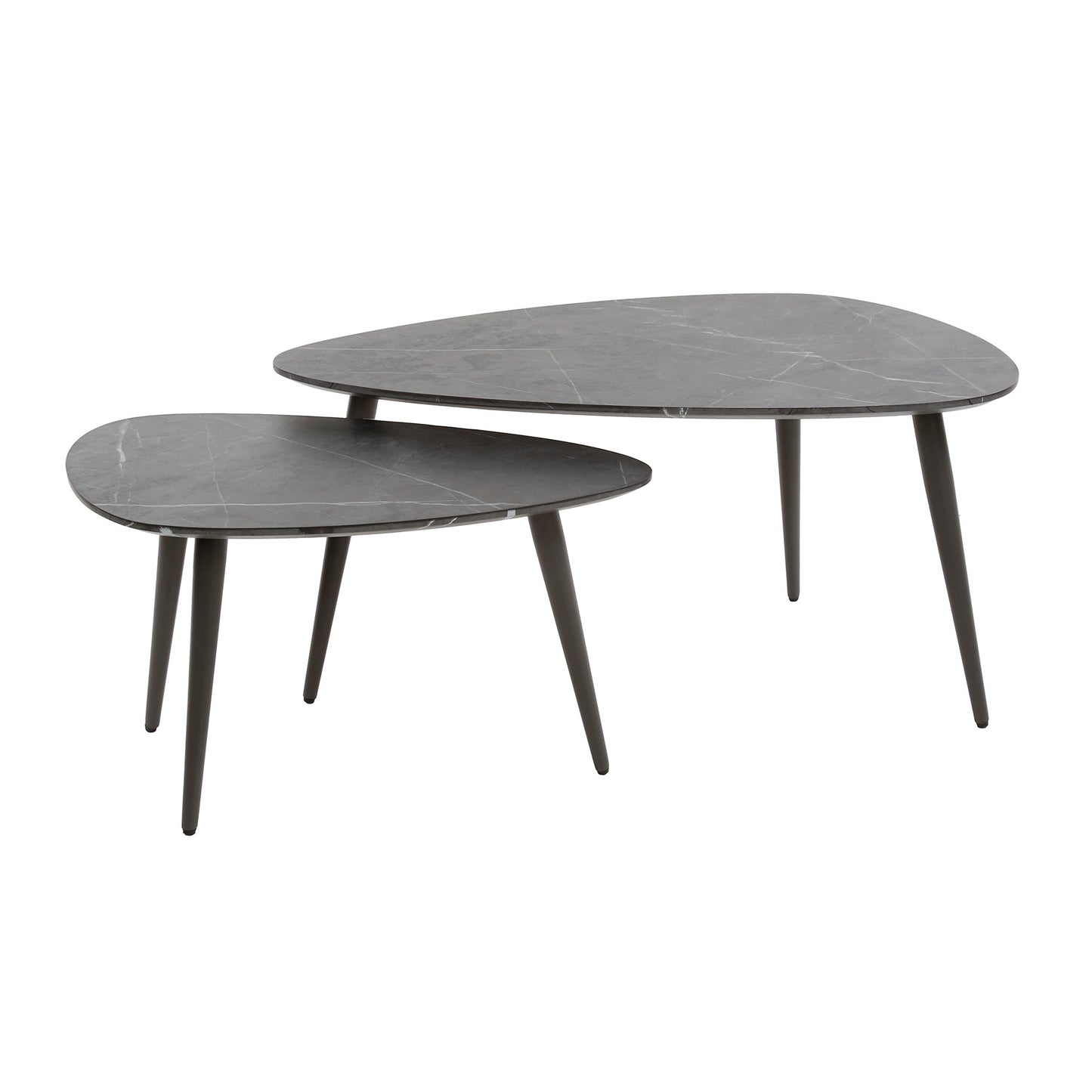 Couchtisch – 80×44×40 cm – 3D Melamin graphite | Modell N0307