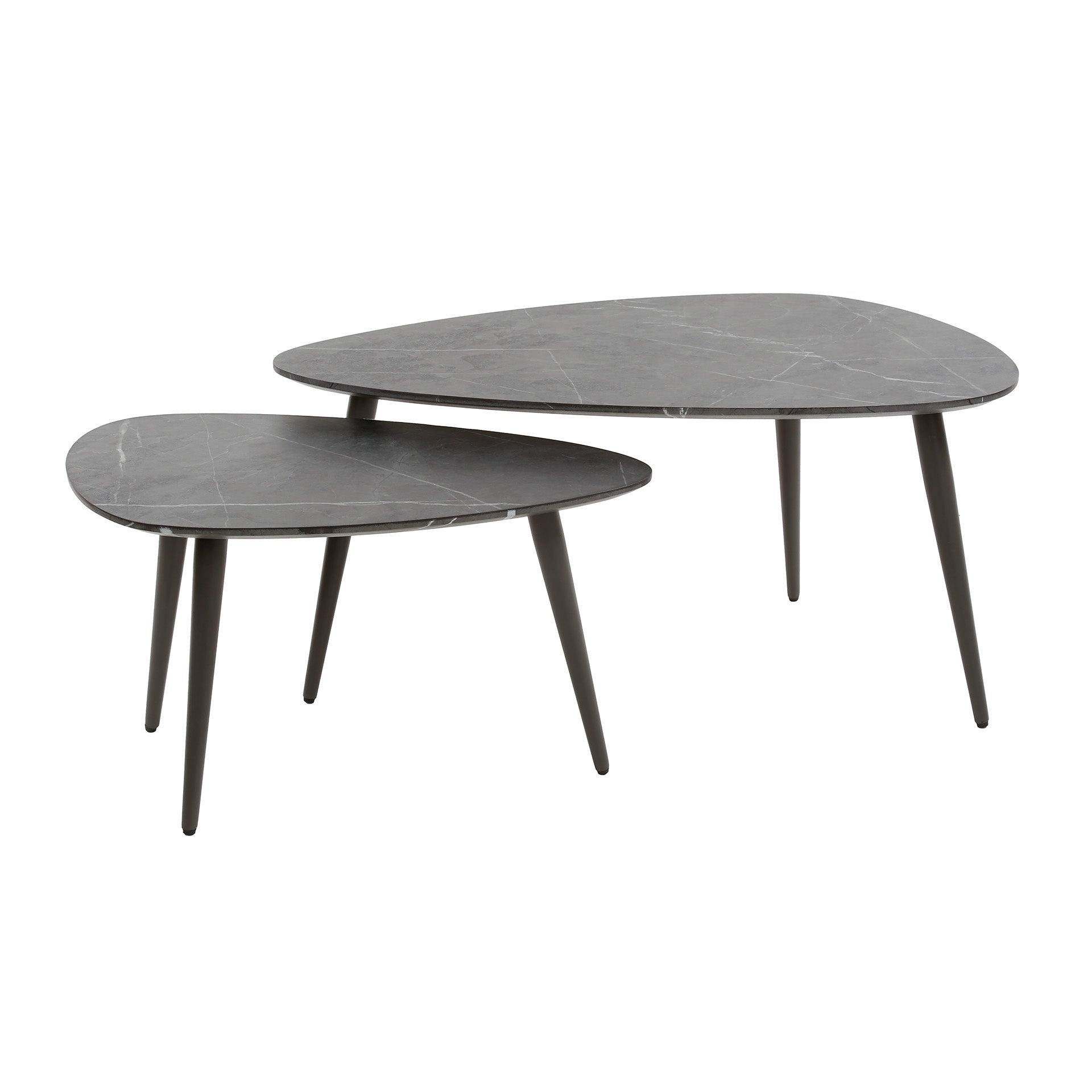 Couchtisch – 80×44×40 cm – 3D Melamin graphite | Modell N0307