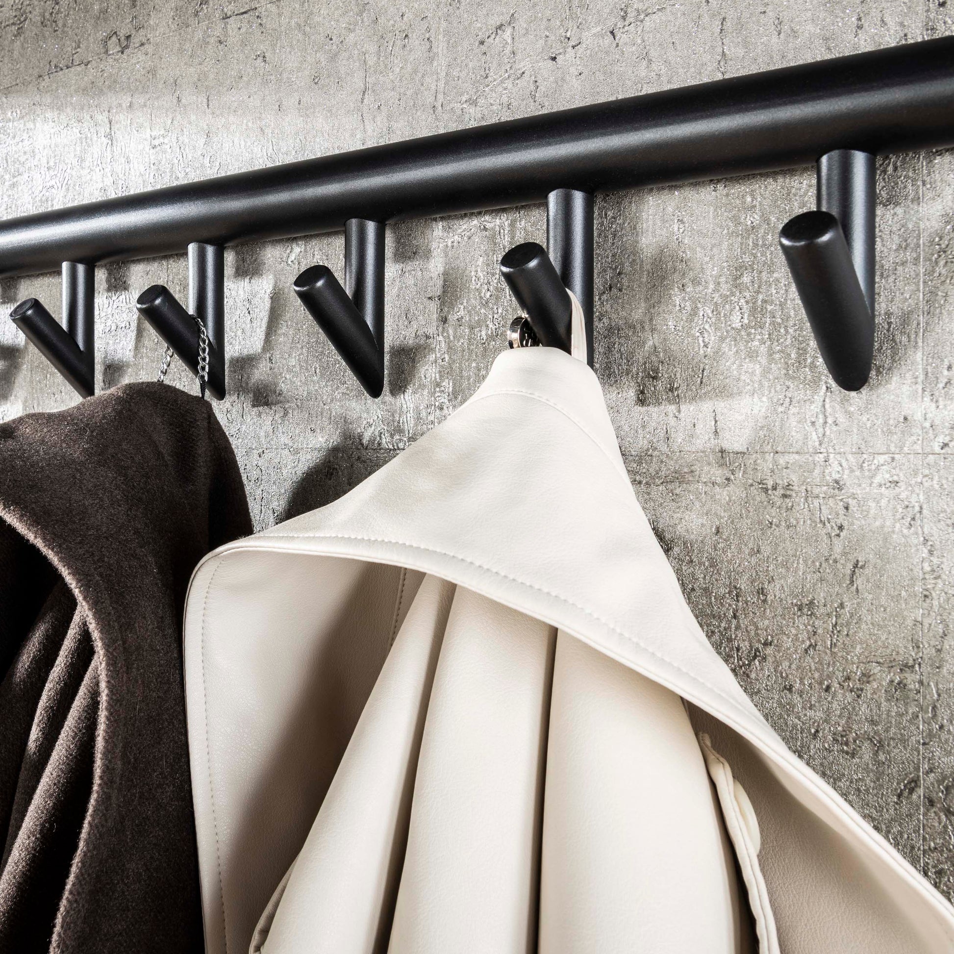 Garderobe – hutablage – 100×27×30 cm – 3D Melamin graphite | Modell N0311