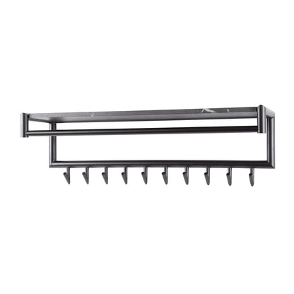Garderobe – hutablage – 100×27×30 cm – 3D Melamin graphite | Modell N0311