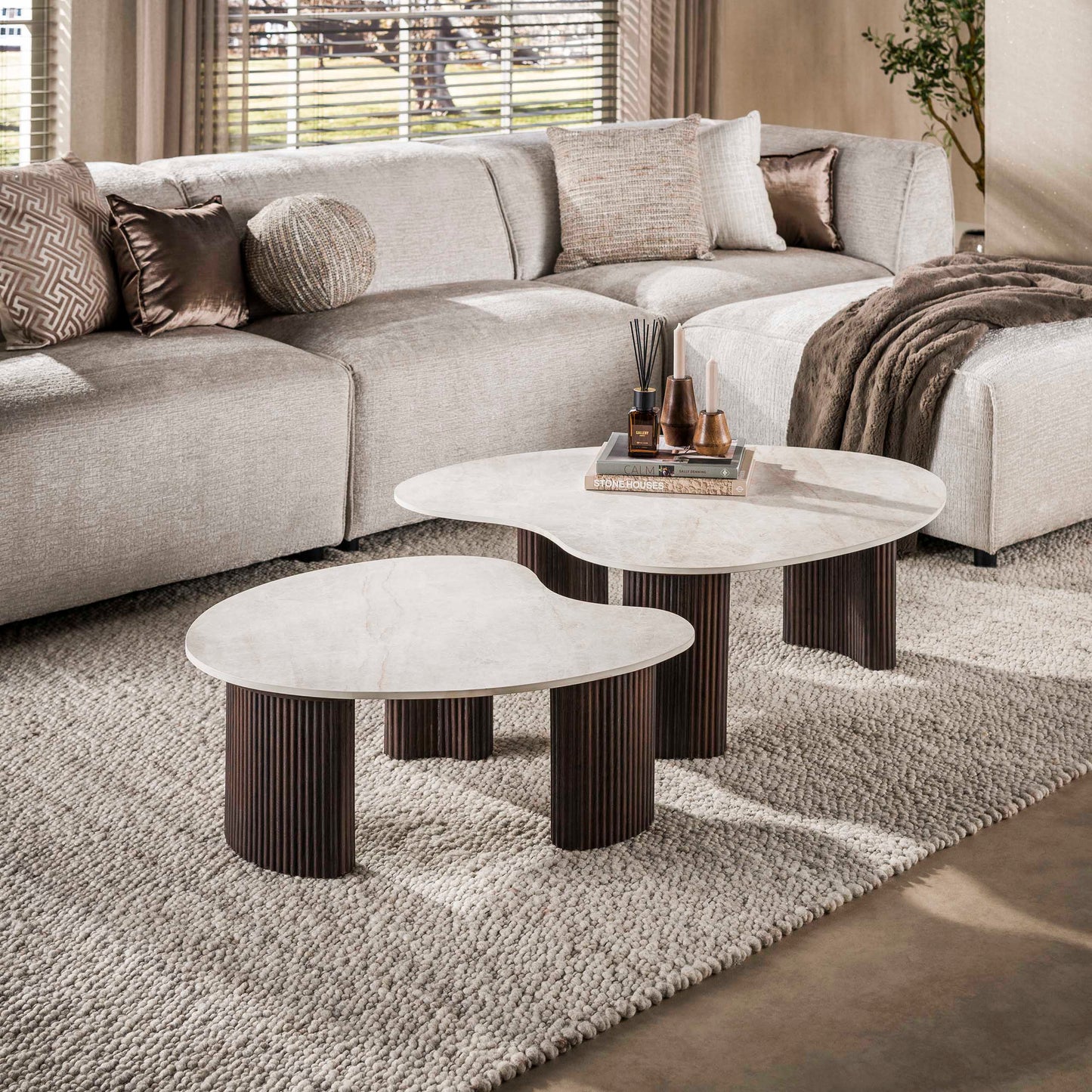 Couchtisch – 102×80×35 cm – 3D Keramik Taj Mahal | Modell N0320