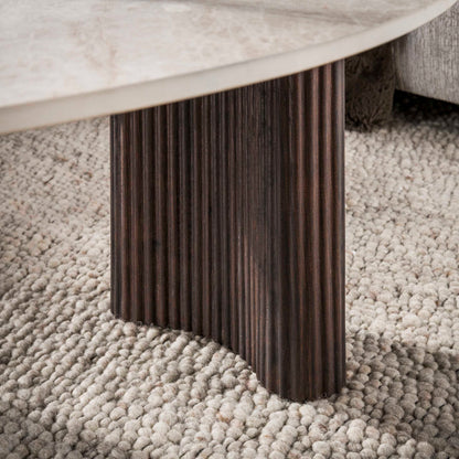 Couchtisch – 102×80×35 cm – 3D Keramik Taj Mahal | Modell N0320