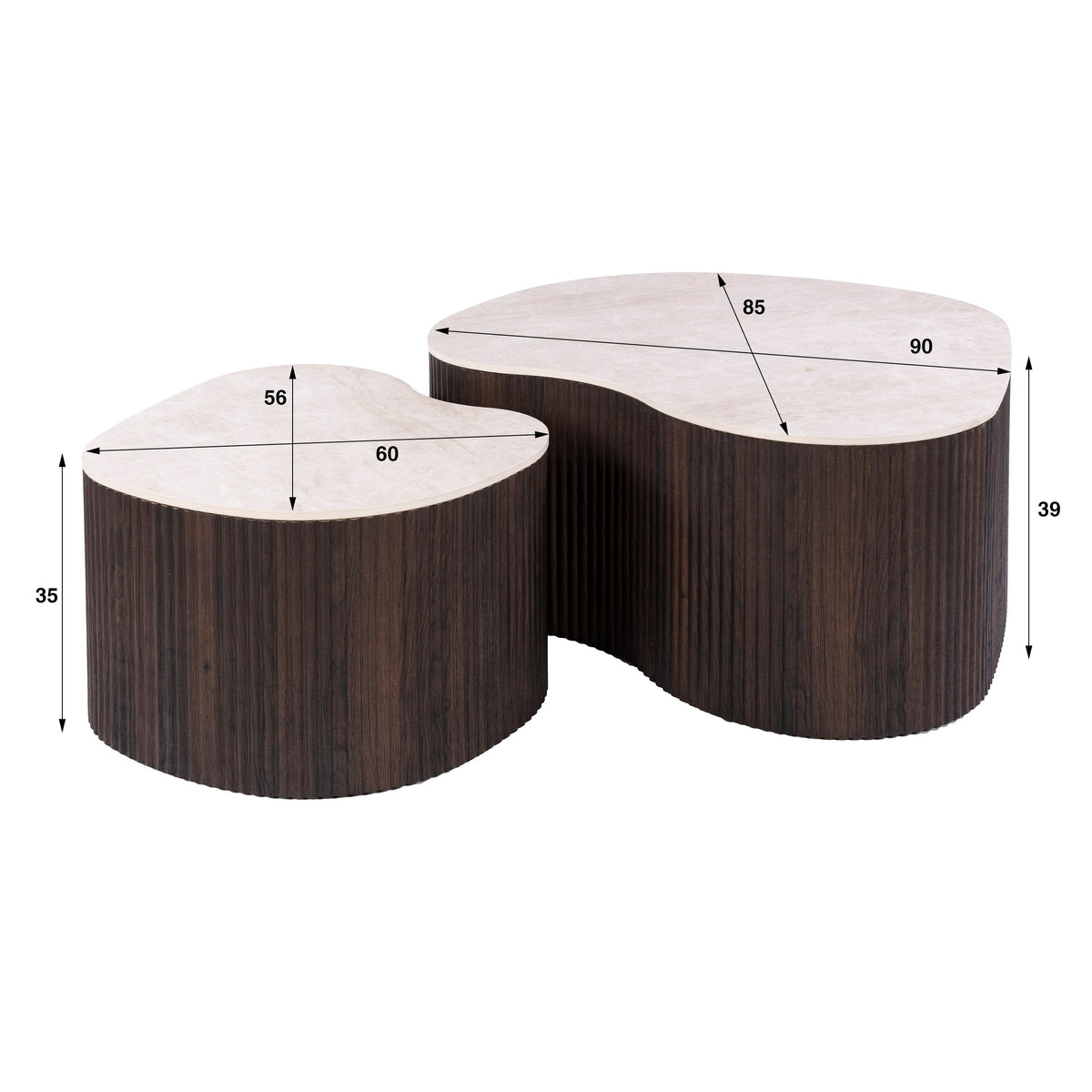 Couchtisch – 90×85×39 cm – 3D Keramik Taj Mahal | Modell N0321