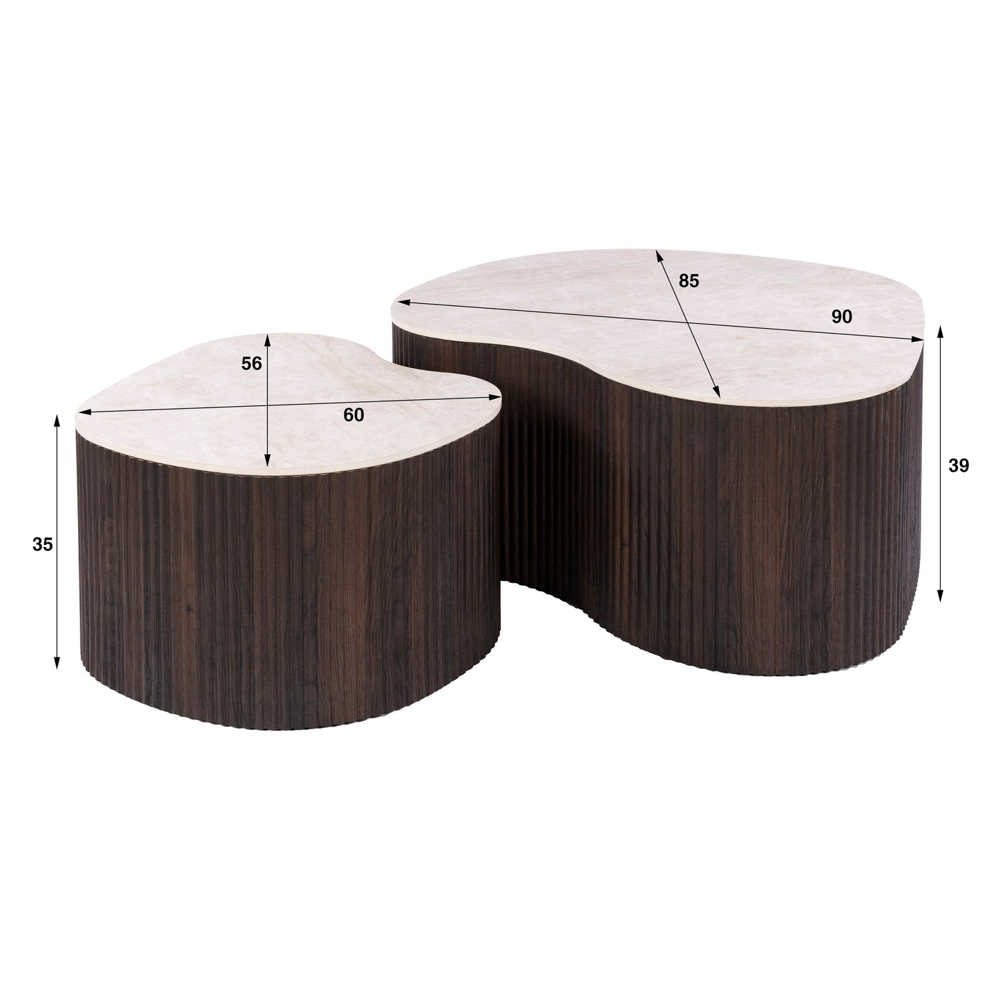 Couchtisch – 90×85×39 cm – 3D Keramik Taj Mahal | Modell N0321