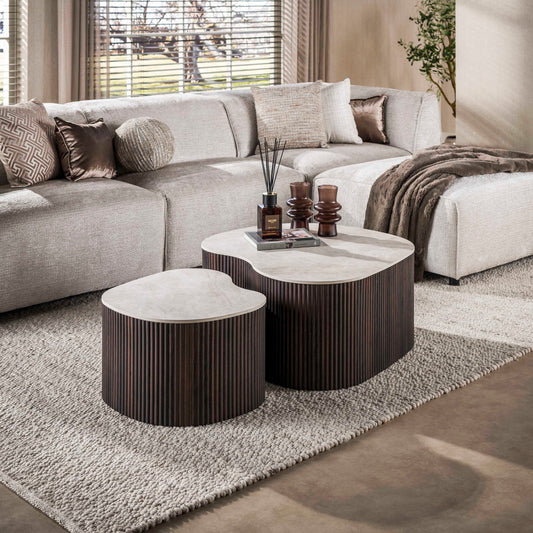 Couchtisch – 90×85×39 cm – 3D Keramik Taj Mahal | Modell N0321