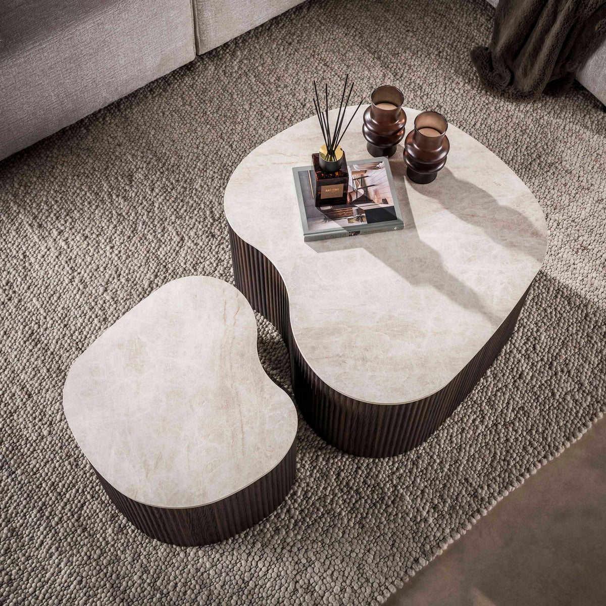Couchtisch – 90×85×39 cm – 3D Keramik Taj Mahal | Modell N0321
