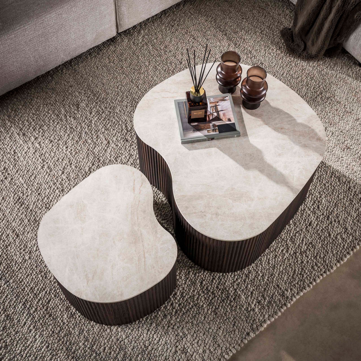 Couchtisch – 90×85×39 cm – 3D Keramik Taj Mahal | Modell N0321