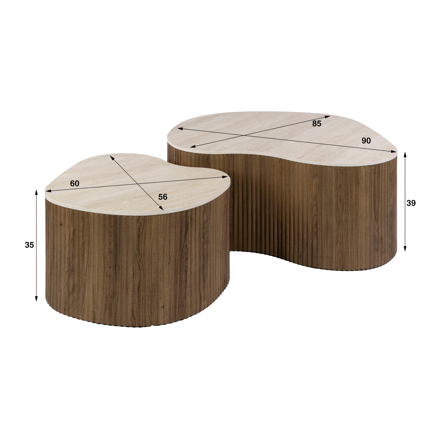 Couchtisch – 90×85×39 cm – 3D Keramik Taj Mahal | Modell N0321