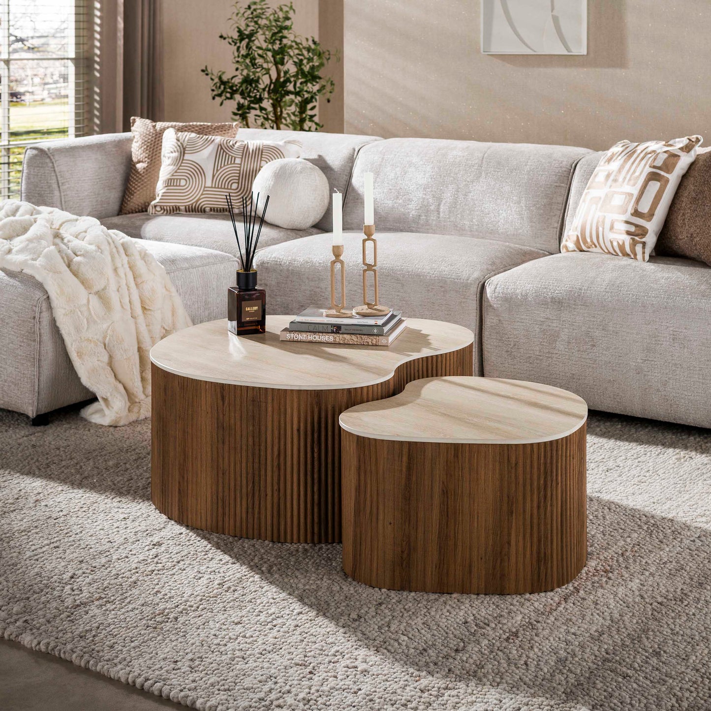 Couchtisch – 90×85×39 cm – 3D Keramik Taj Mahal | Modell N0321