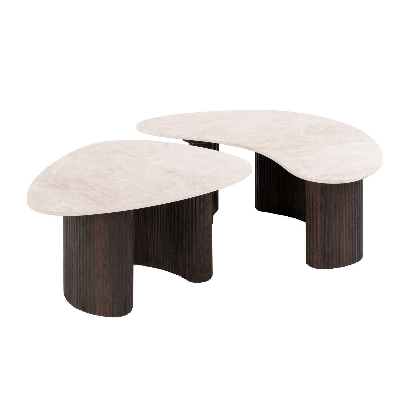 Couchtisch – organisch – 88×54×35 cm – 3D Keramik Taj Mahal | Modell N0322