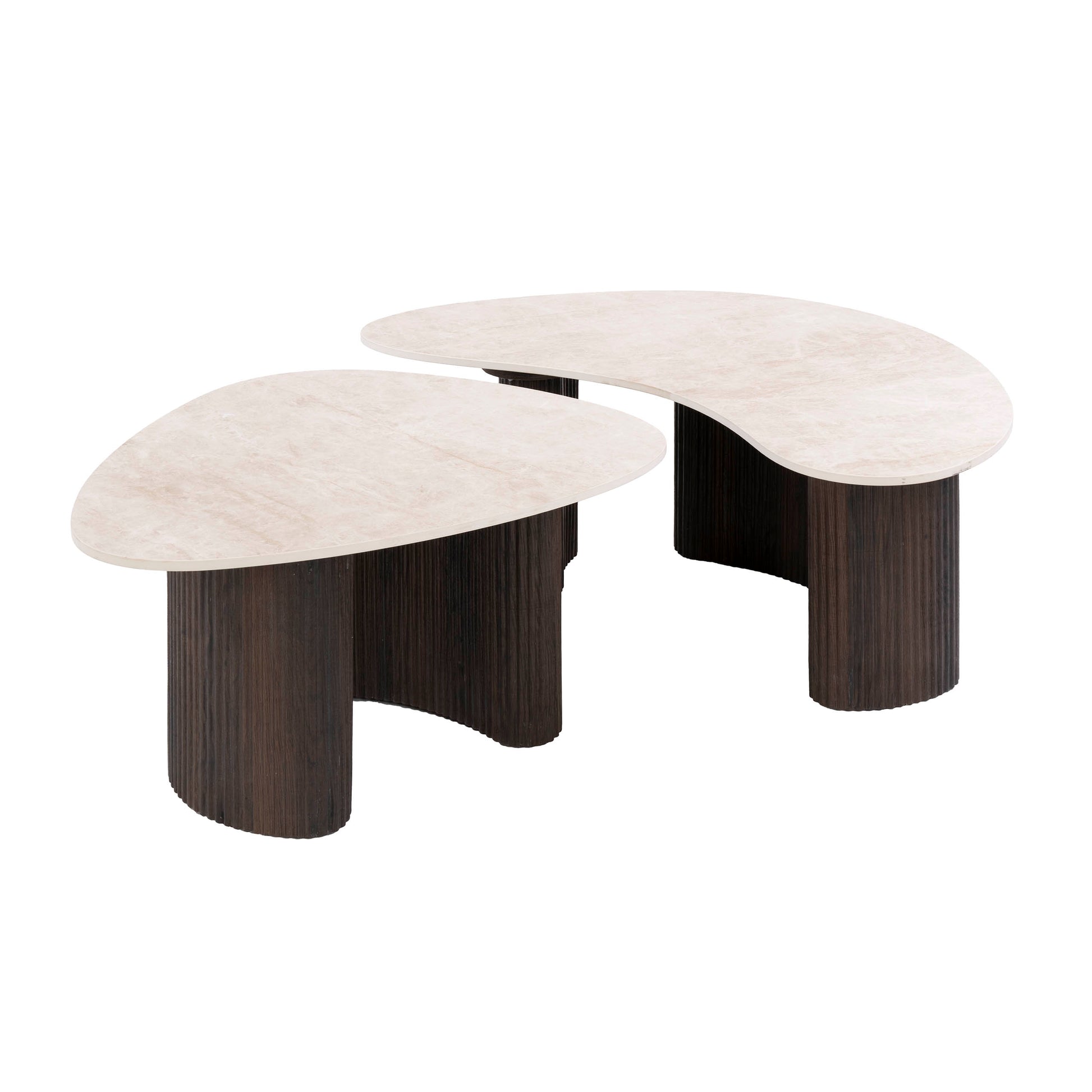 Couchtisch – organisch – 88×54×35 cm – 3D Keramik Taj Mahal | Modell N0322