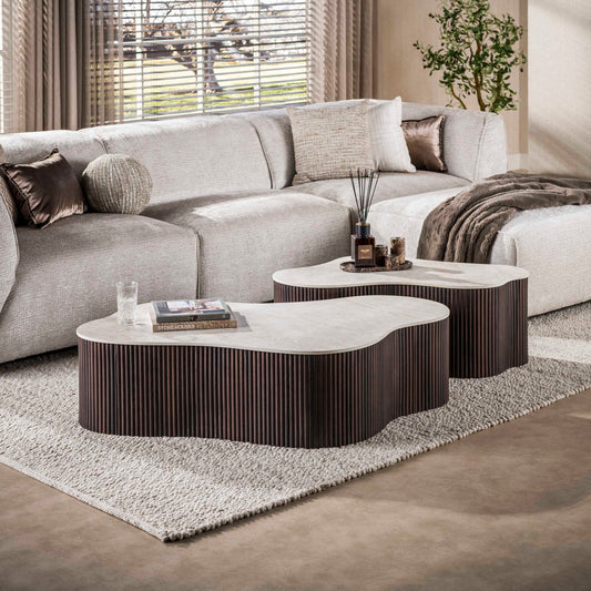 Couchtisch – 135×75×34 cm – 3D Keramik Taj Mahal | Modell N0323