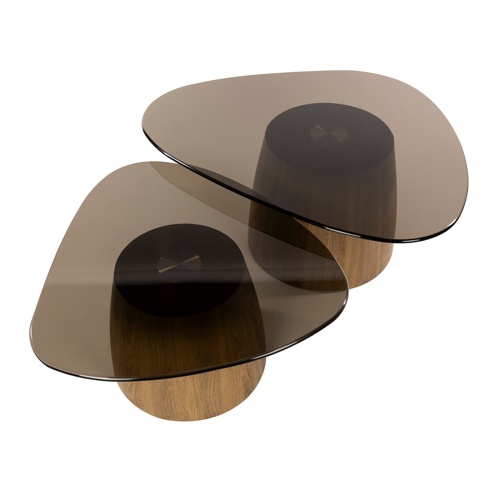 Couchtisch – 91×71×40 cm – Bronzefarbenes Glas | Modell N0333