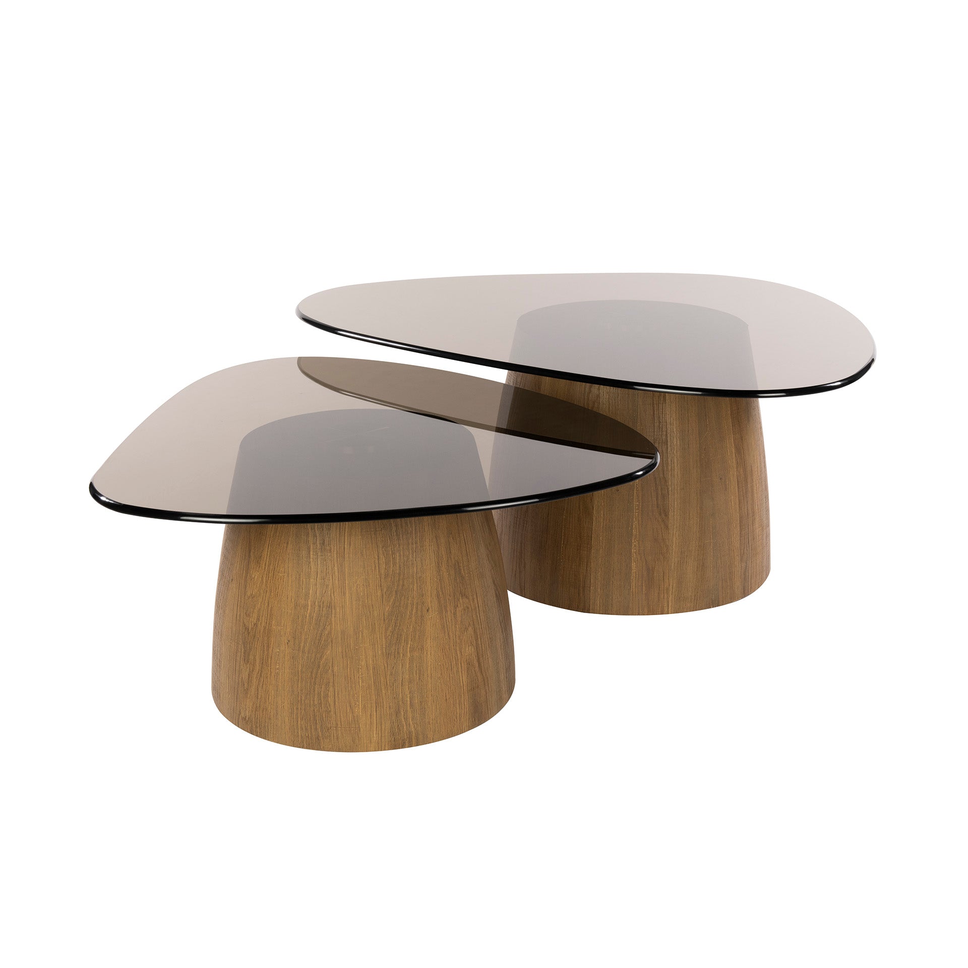 Couchtisch – 91×71×40 cm – Bronzefarbenes Glas | Modell N0333