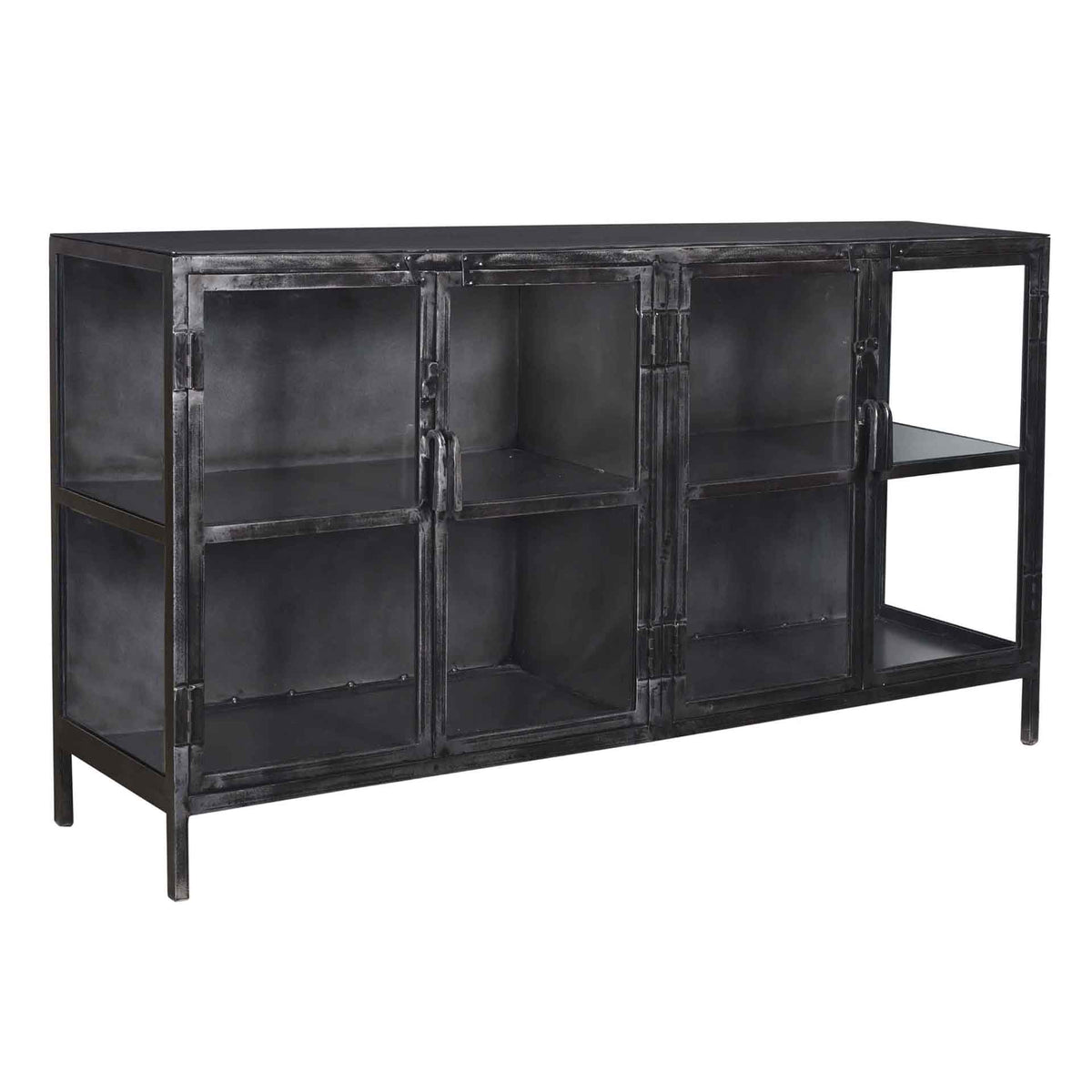 Sideboard – 180×40×92 cm – Gunmetal | Modell N0341