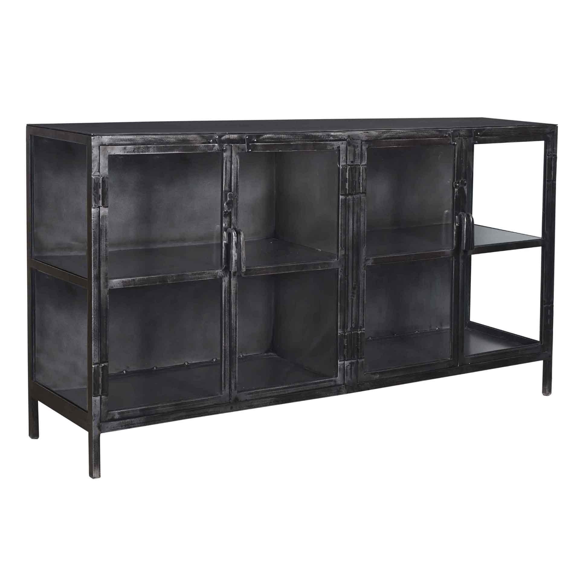 Sideboard – 180×40×92 cm – Gunmetal | Modell N0341