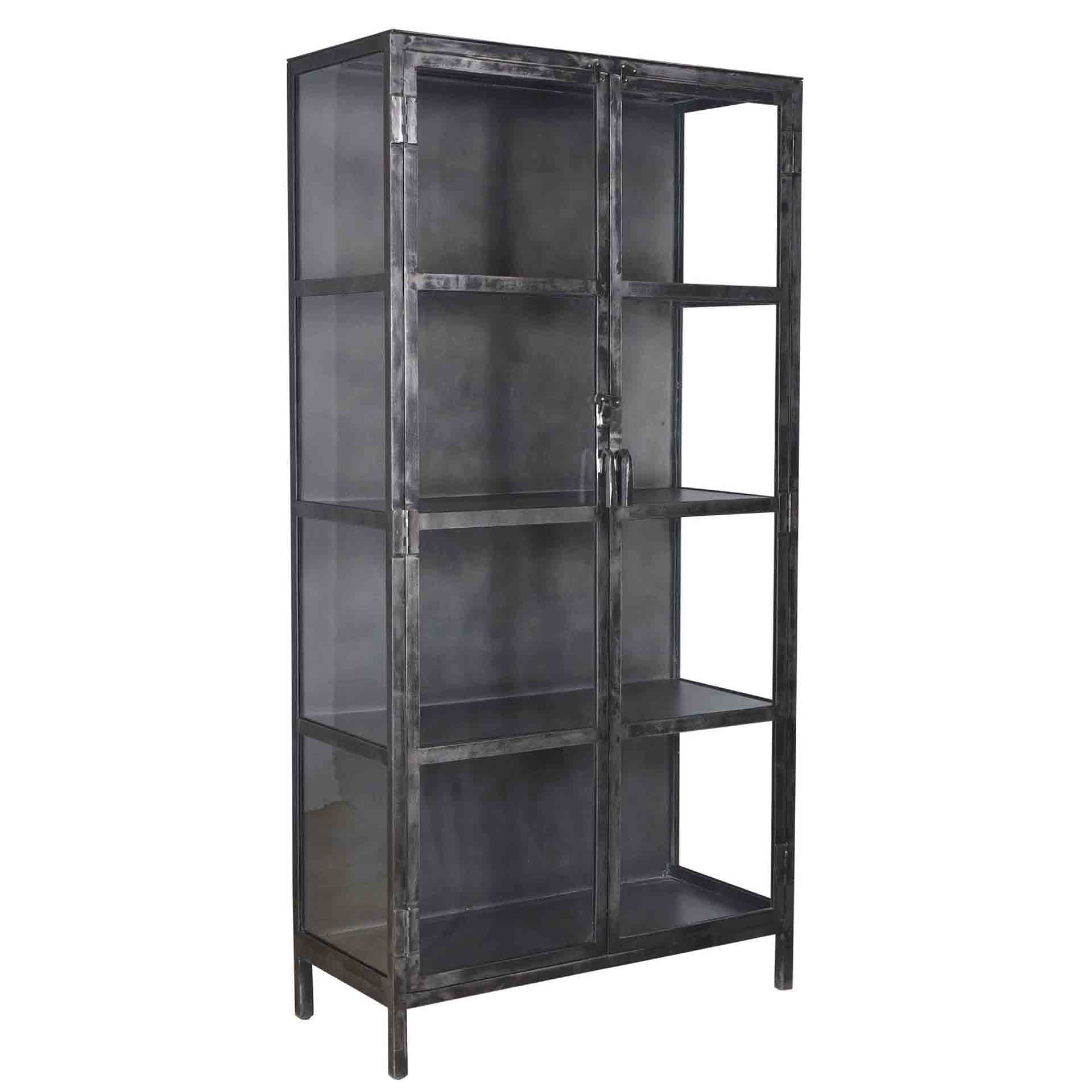 Wandschrank – 90×40×190 cm – Gunmetal | Modell N0342