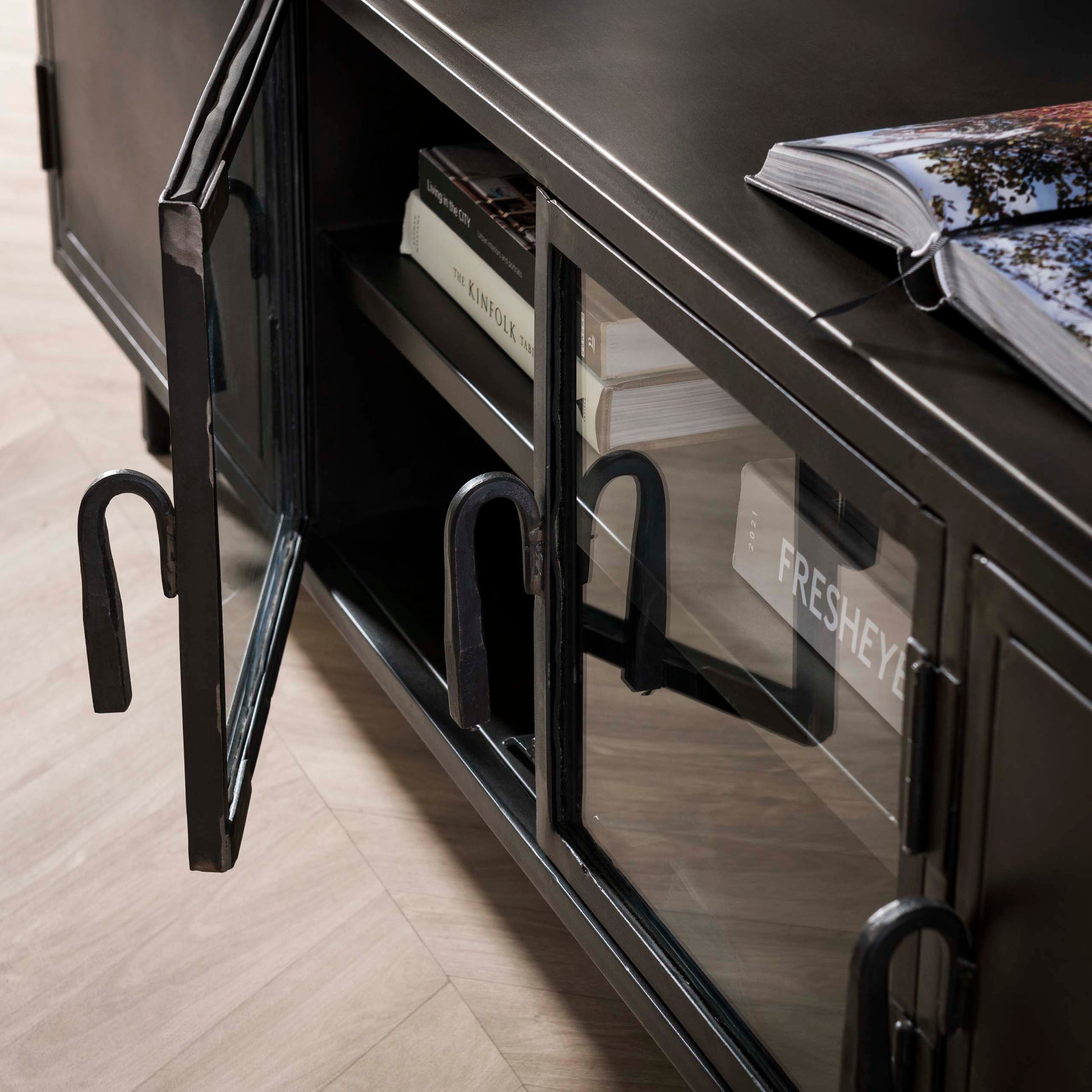 Highboard – 180×40×51 cm – Gunmetal | Modell N0343