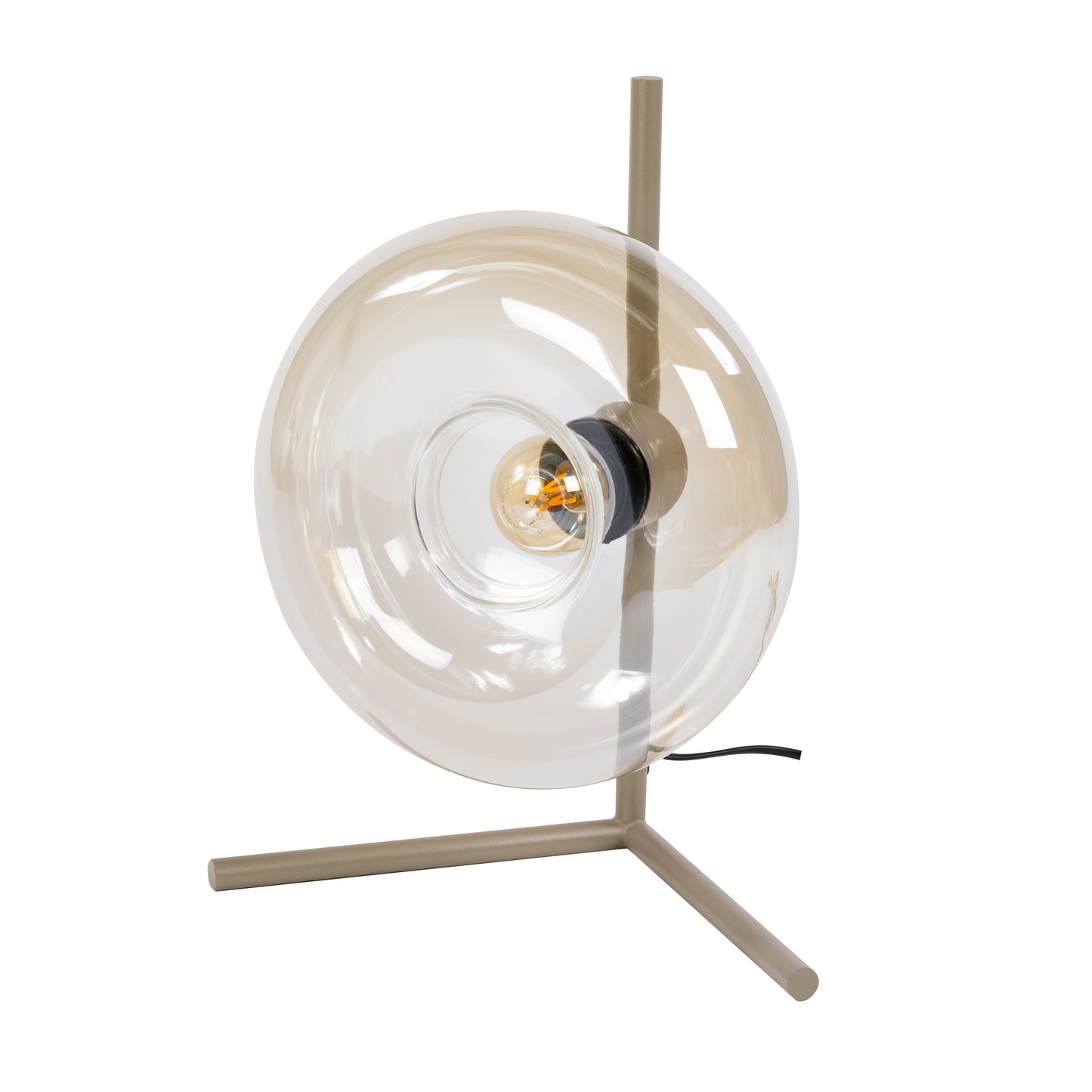 Tischleuchte – 32×20×40 cm – Amberfarbenes Glas | Modell N0345