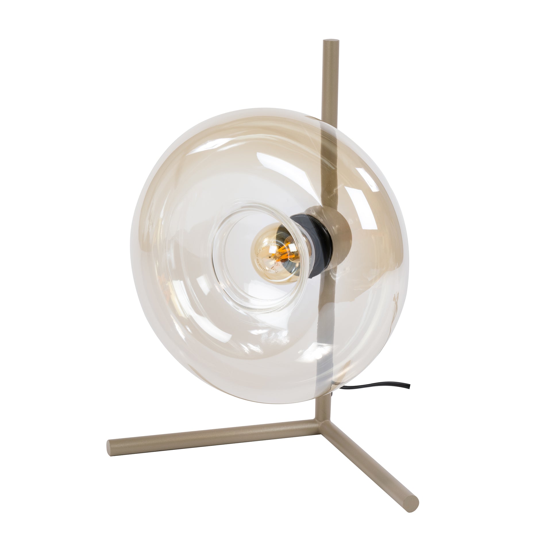 Tischleuchte – 32×20×40 cm – Amberfarbenes Glas | Modell N0345