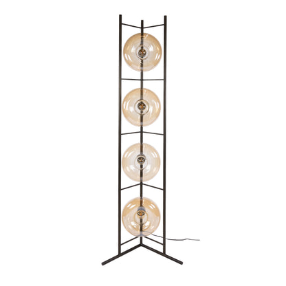 Stehleuchte – 33×20×168 cm – Amberfarbenes Glas | Modell N0346