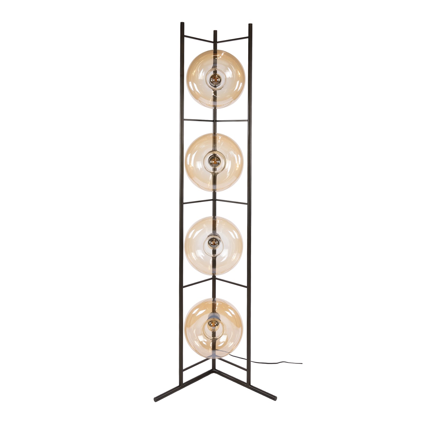 Stehleuchte – 33×20×168 cm – Amberfarbenes Glas | Modell N0346