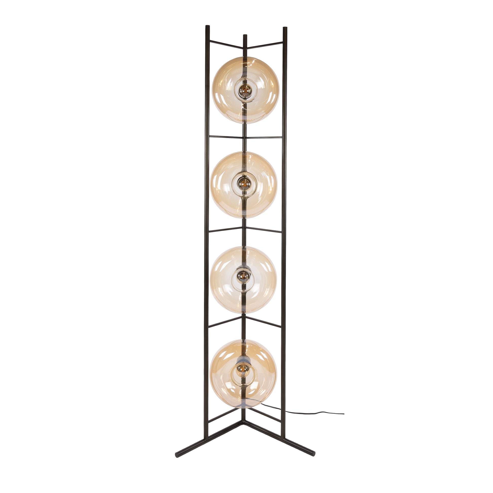 Stehleuchte – 33×20×168 cm – Amberfarbenes Glas | Modell N0346
