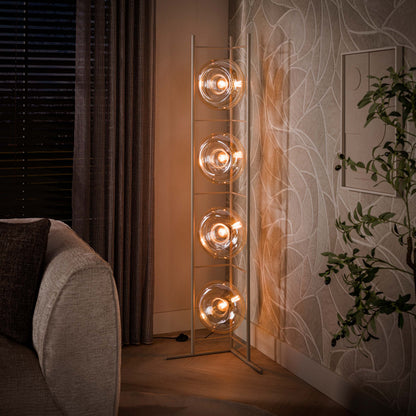 Stehleuchte – 33×20×168 cm – Amberfarbenes Glas | Modell N0346