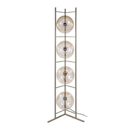 Stehleuchte – 33×20×168 cm – Amberfarbenes Glas | Modell N0346