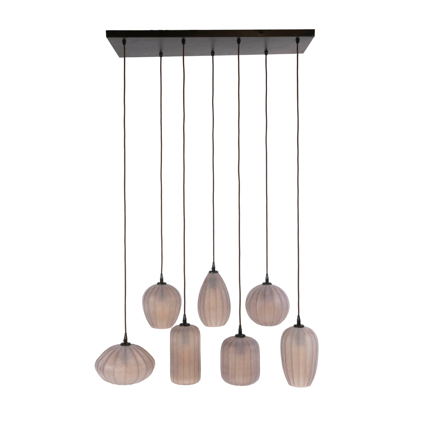 Pendelleuchte – 96×35×150 cm – Sienna braun-frosted | Modell N0353