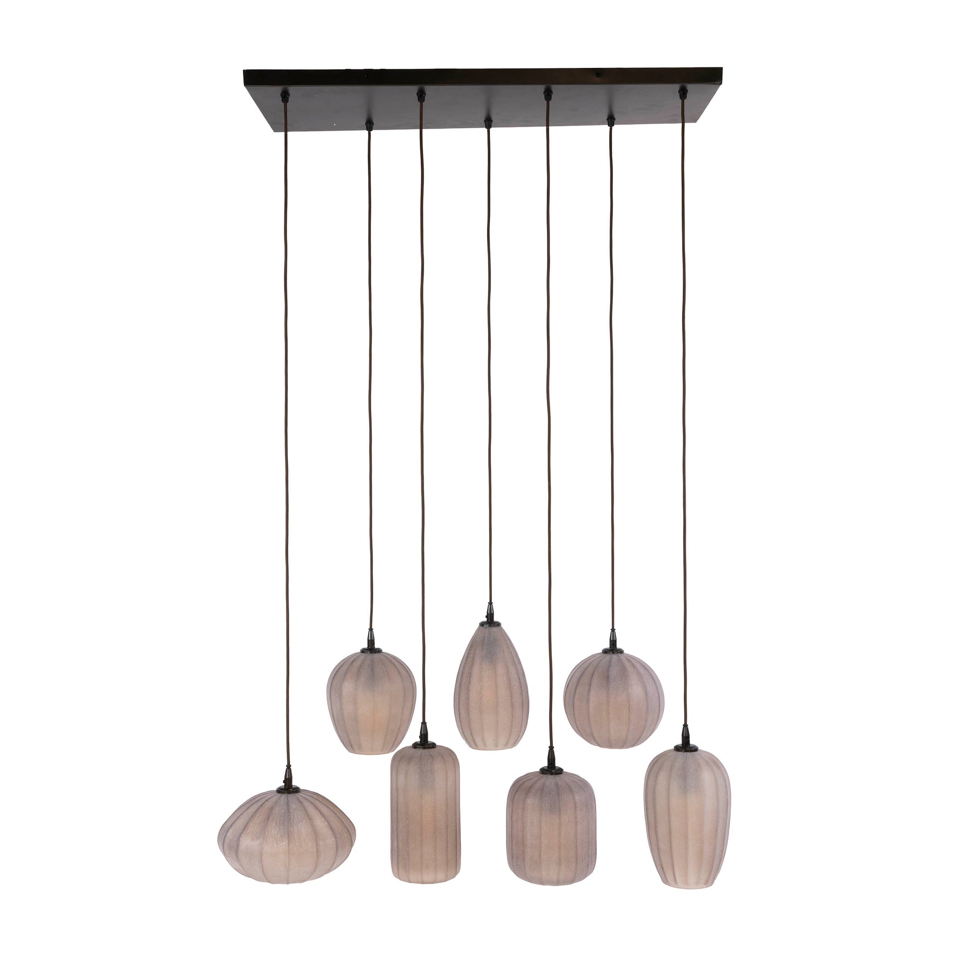 Pendelleuchte – 96×35×150 cm – Sienna braun-frosted | Modell N0353