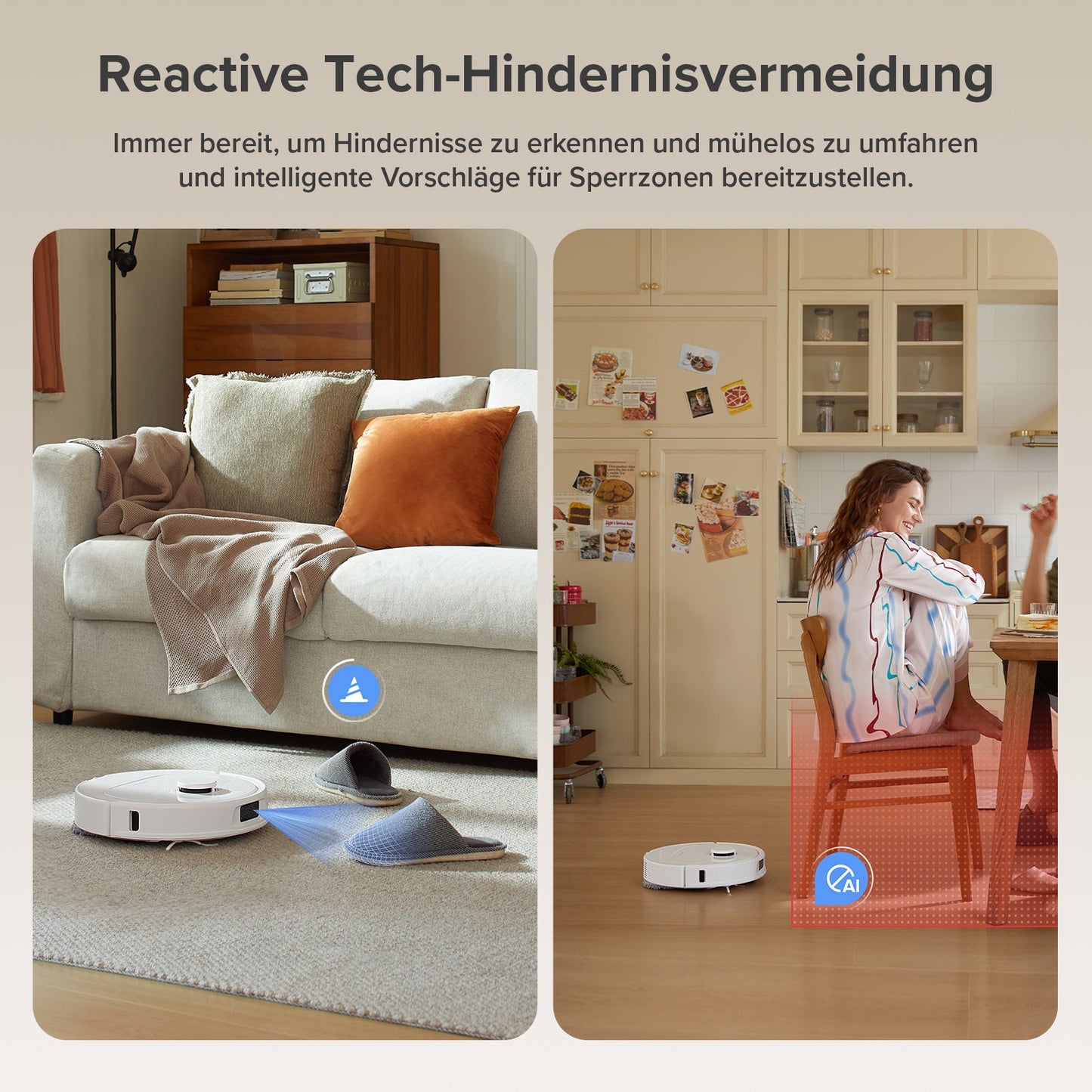 Roborock QV 35A Saugroboter mit Multifunktionsdock