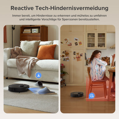 Roborock QV 35A Saugroboter Set (verbessert von Qrevo S) mit Multifunktionsdock (mit Staubsaugerbeutel*2 Stück)