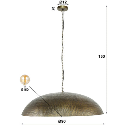 Pendelleuchte – 90×90×150 cm – Antikbronze | Modell N0367