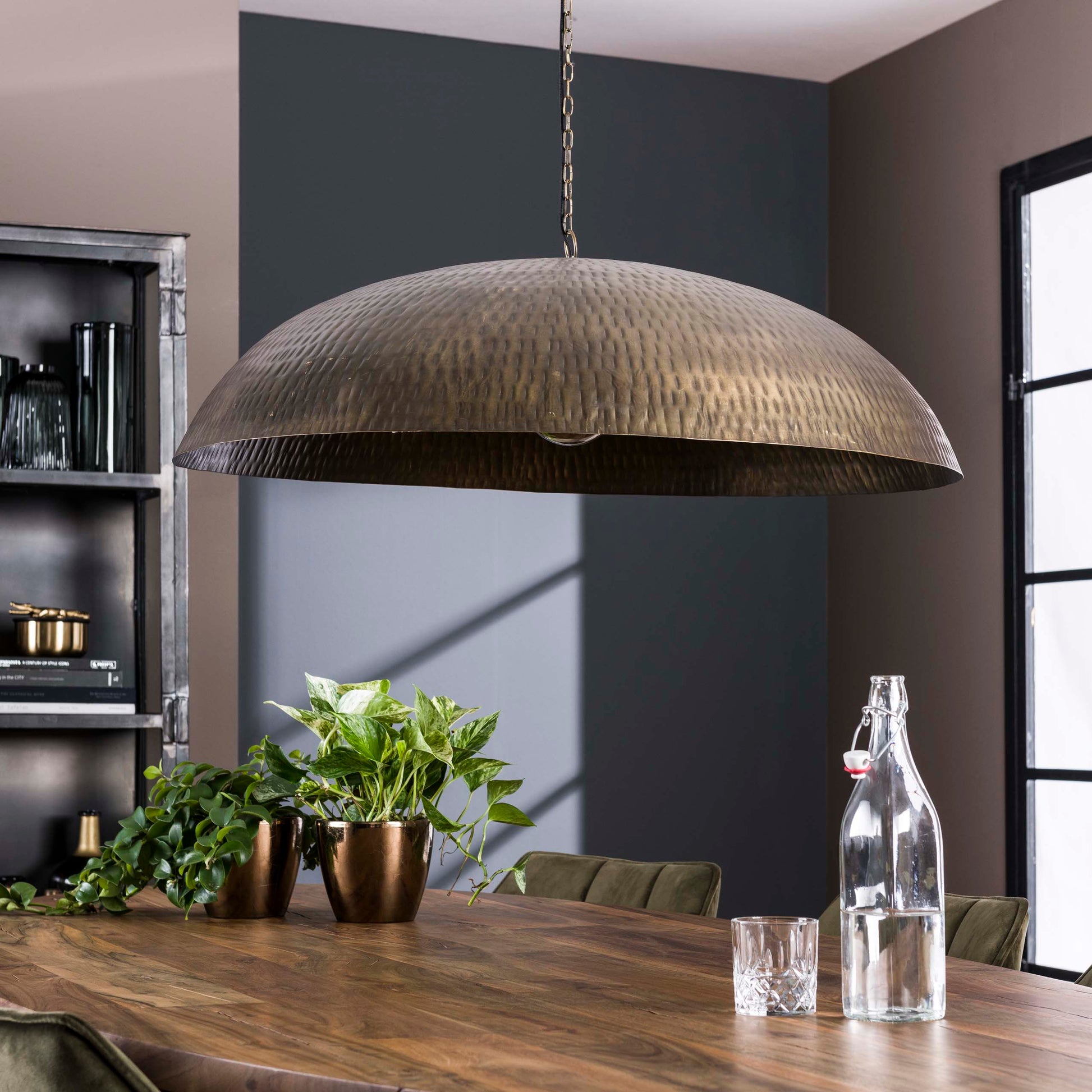 Pendelleuchte – 90×90×150 cm – Antikbronze | Modell N0367