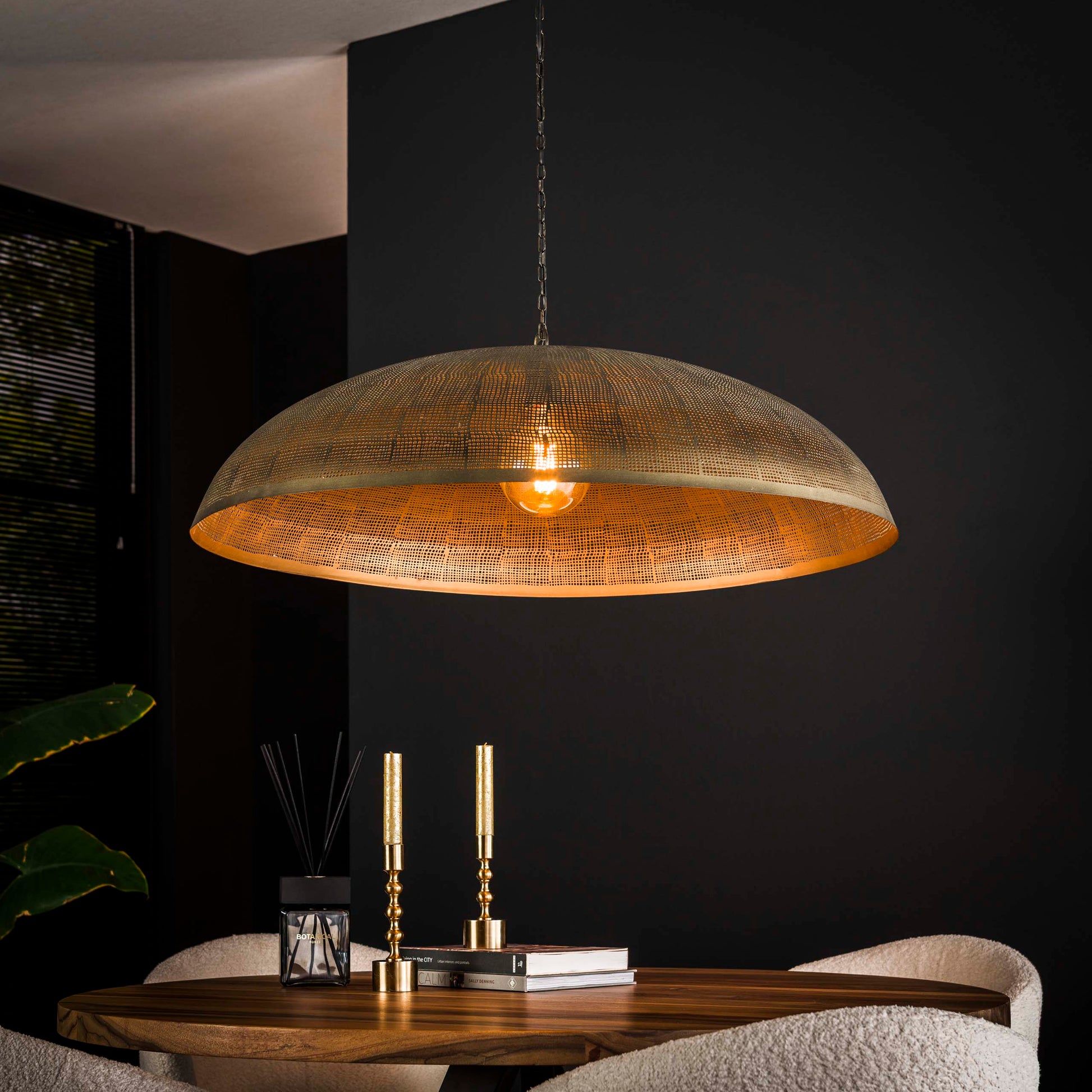 Pendelleuchte – 92×92×150 cm – Antikbronze | Modell N0368