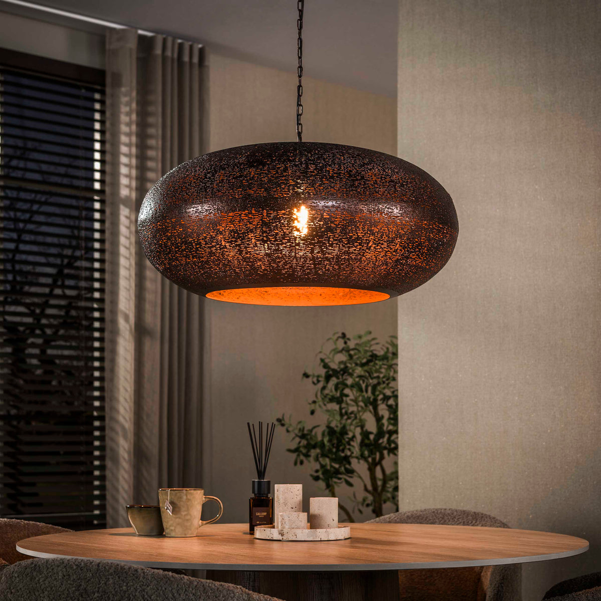 Pendelleuchte – 68×68×150 cm – Antikkupfer | Modell N0369
