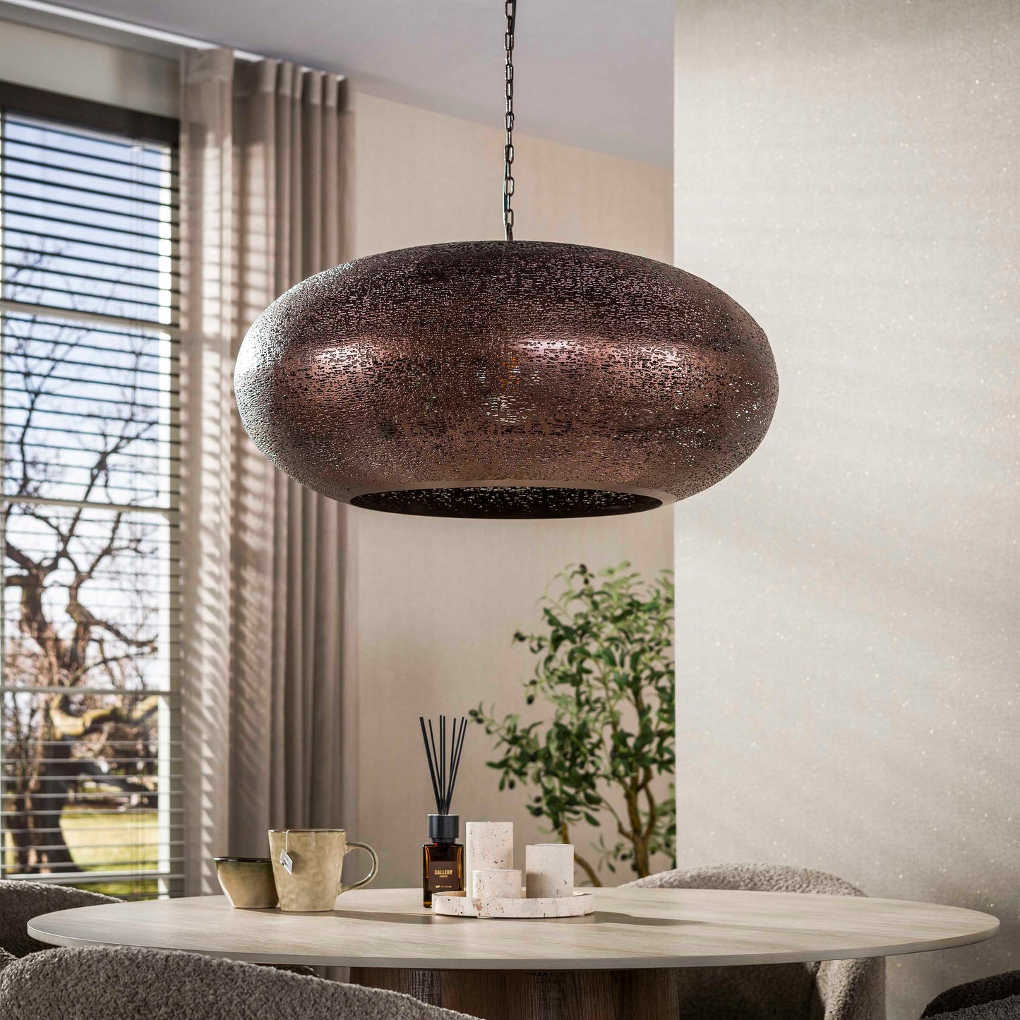 Pendelleuchte – 68×68×150 cm – Antikkupfer | Modell N0369
